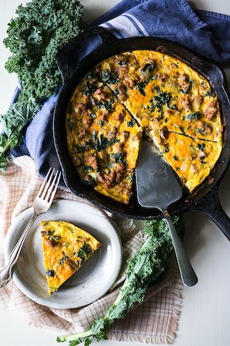 Mushroom & Sage Frittata - Olive the Best