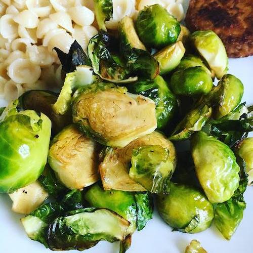 Baked Espresso Brussels Sprouts