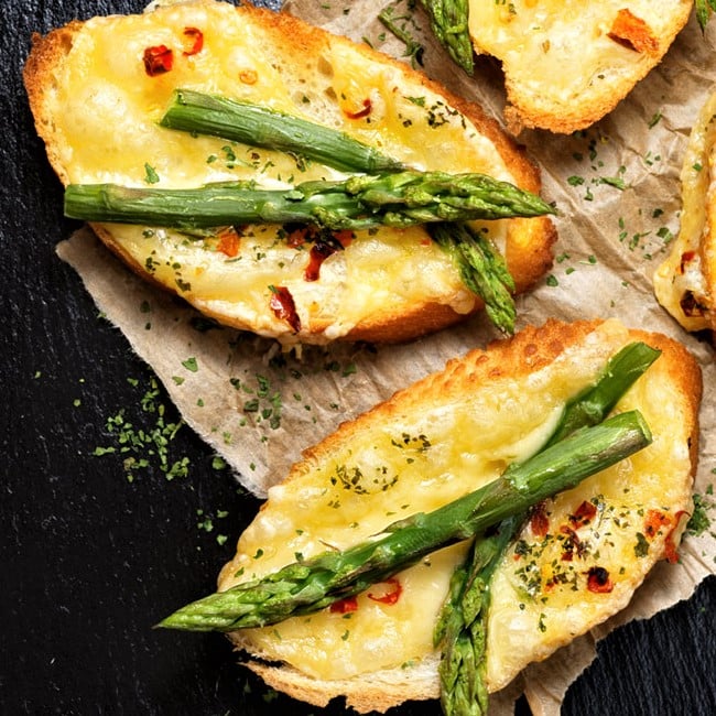 Asparagus Crostinis