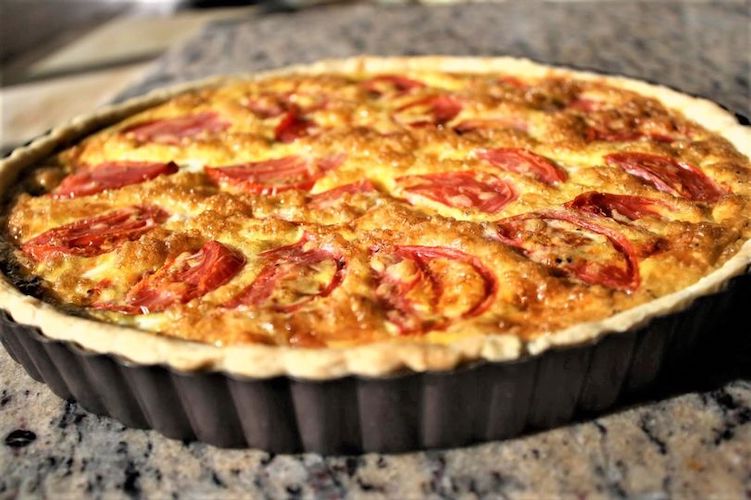Oven Roasted Tomato Quiche - Olive the Best