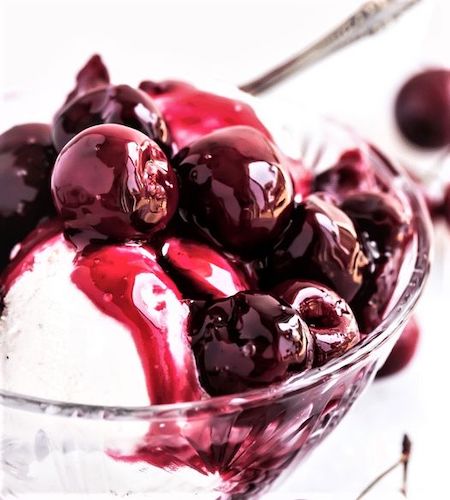 Chocolate Balsamic & Cherry Sundae - Olive the Best