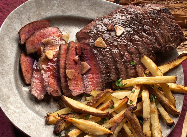 Chipotle Pineapple Tri-Tip & Wild Mushroom & Sage Fries