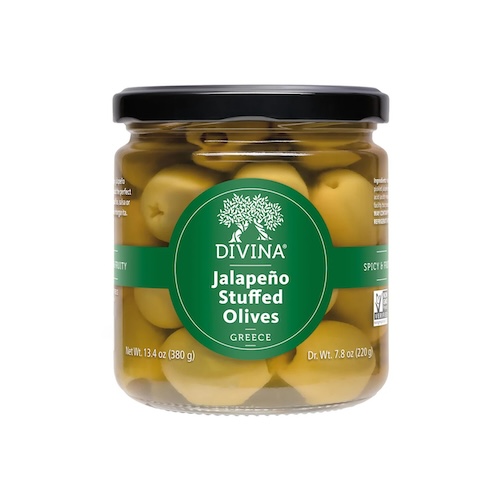 Divina Jalapeno Stuffed Olives (375ml)