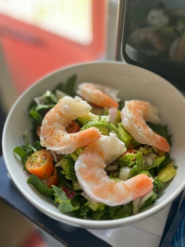 Lychee Lime Shrimp Salad